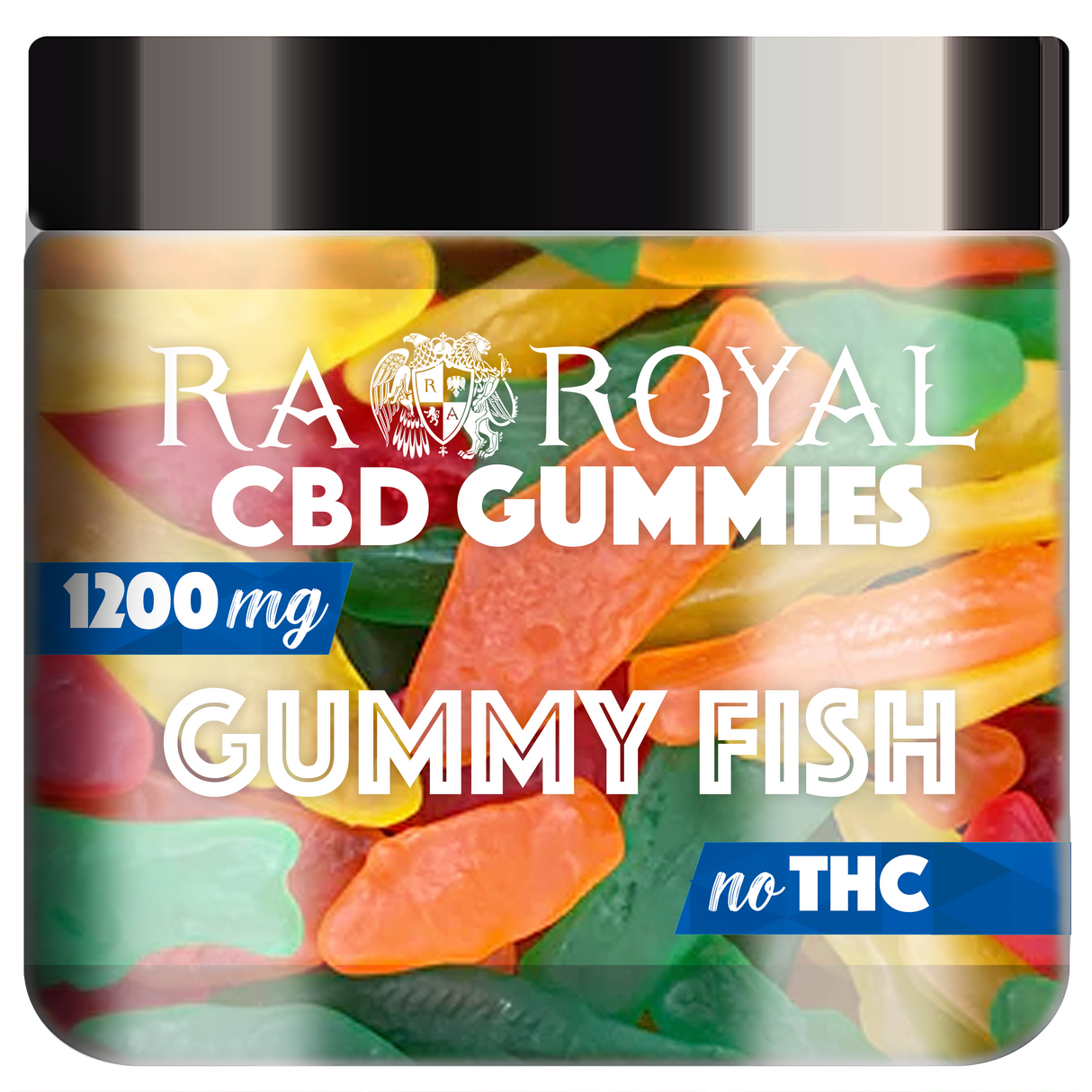 R.A. Royal Gummies CBD Fish Gummy Jar (1200 MG)