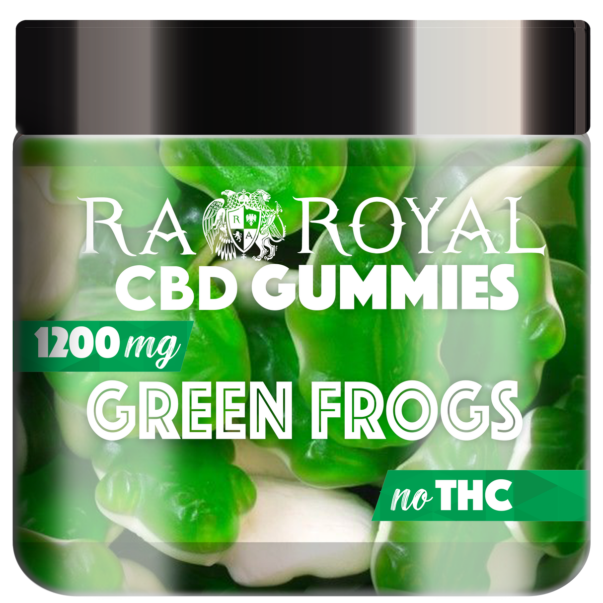 R.A. Royal Gummies CBD Gummy Green Frog Jar (1200 MG)