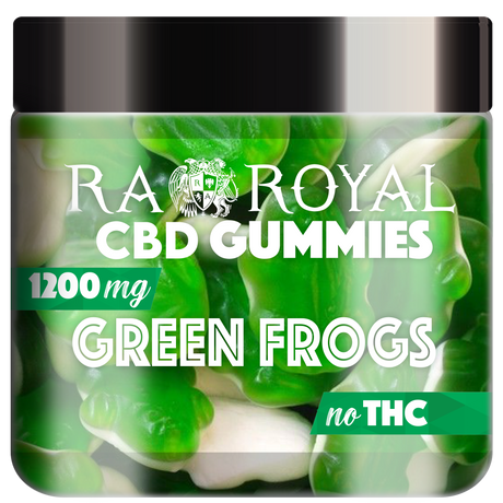 R.A. Royal Gummies CBD Gummy Green Frog Jar (1200 MG)
