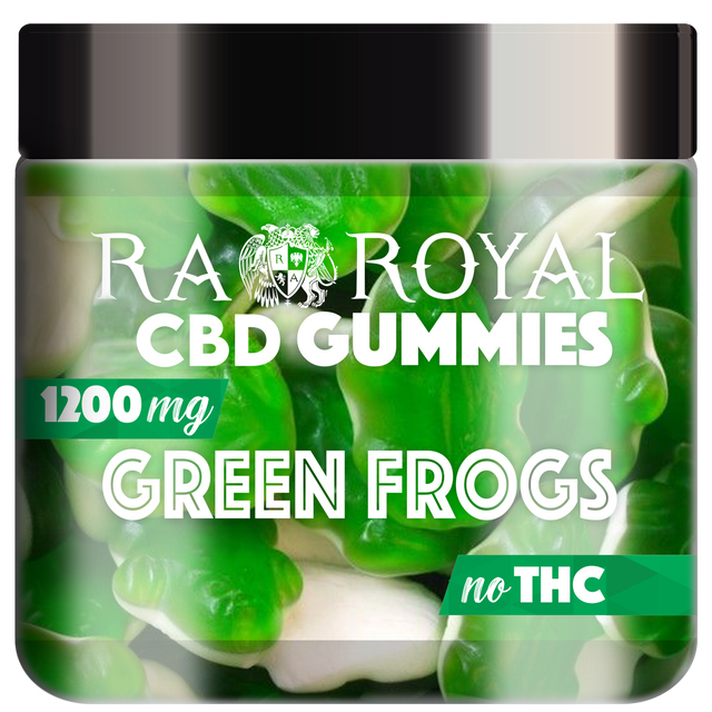 R.A. Royal Gummies CBD Gummy Green Frog Jar (1200 MG)