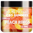 R.A. Royal Gummies CBD Peach Ring Gummy Jar (1200 MG)