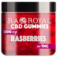 R.A. Royal Gummies CBD Red Raspberry Gummy Jar (1200 MG)