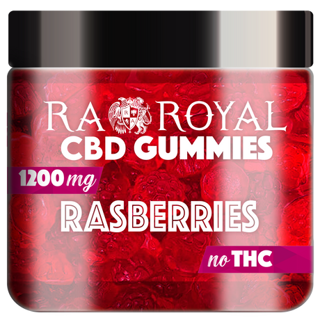 R.A. Royal Gummies CBD Red Raspberry Gummy Jar (1200 MG)