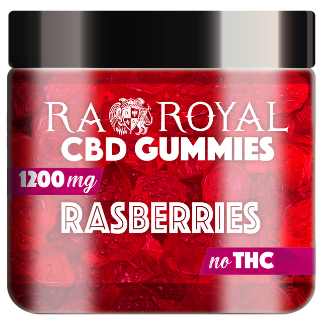 R.A. Royal Gummies CBD Red Raspberry Gummy Jar (1200 MG)