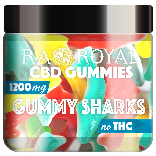 R.A. Royal Gummies CBD Gummy Shark Jar (1200 MG)