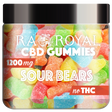 R.A. Royal Gummies CBD Sour Gummy Bear Jar (1200 MG)
