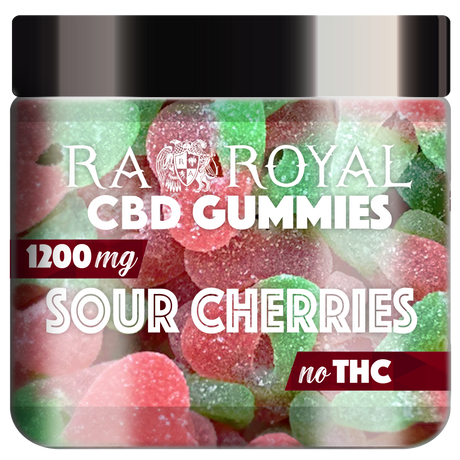 R.A. Royal Gummies CBD Sour Cherry Gummy Jar (1200 MG)