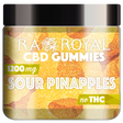 R.A. Royal Gummies CBD Sour Pineapple Gummy Jar (1200 MG)