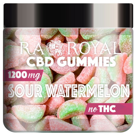 R.A. Royal Gummies CBD Sour Watermelon Gummy Jar (1200 MG)