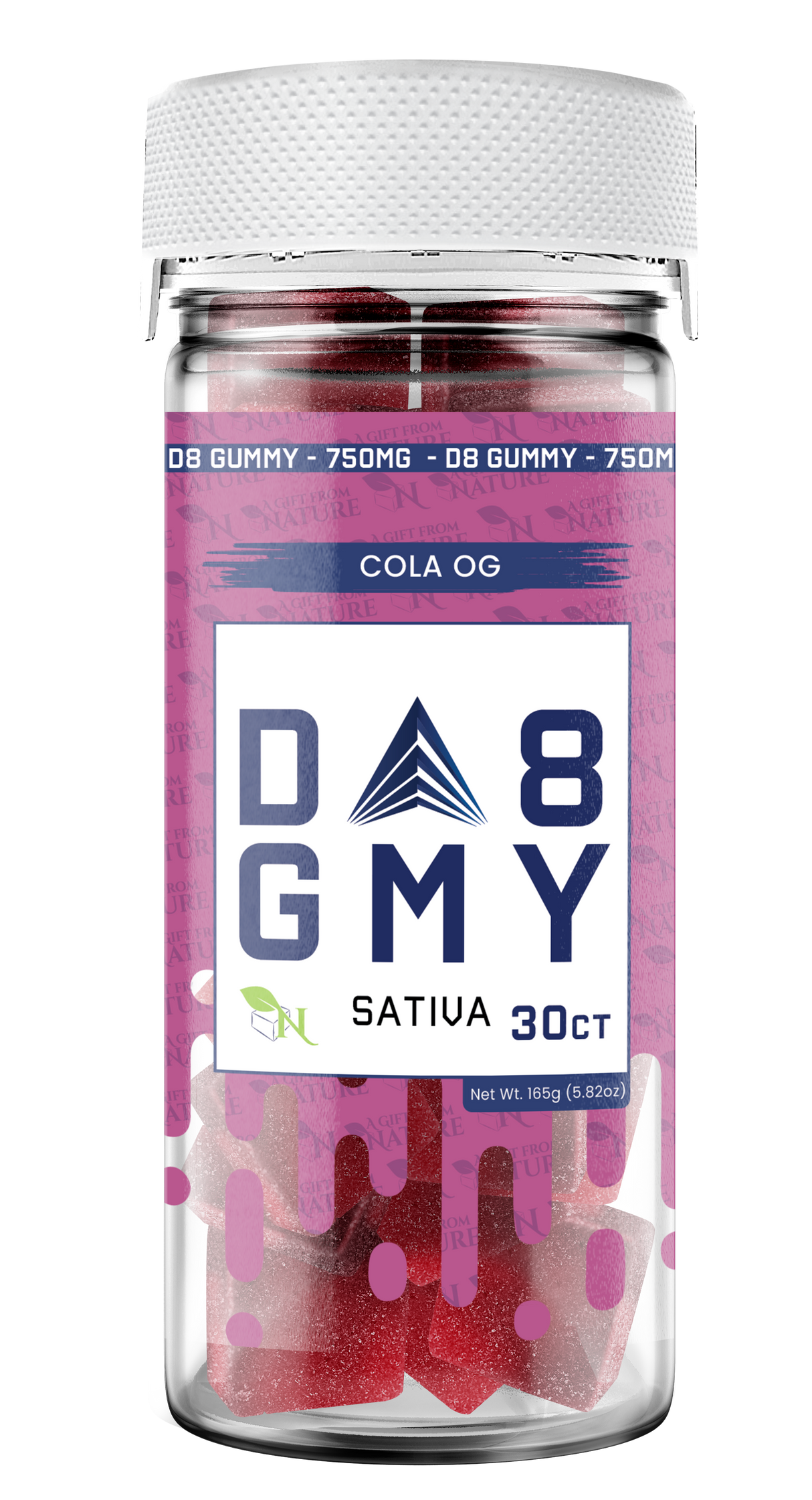 A Gift From Nature Delta 8 Sativa Gummy: Cola OG
