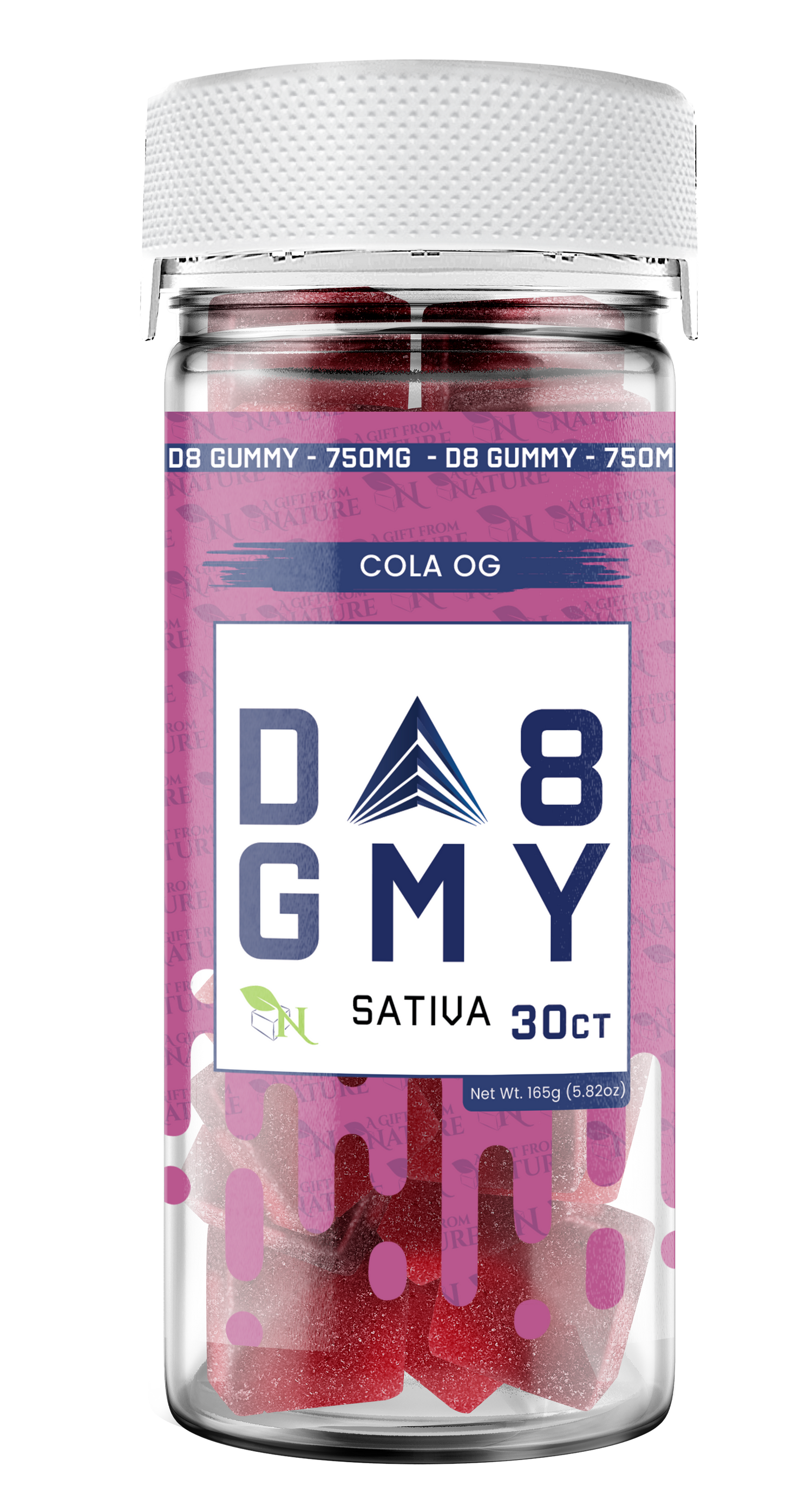 A Gift From Nature Delta 8 Sativa Gummy: Cola OG