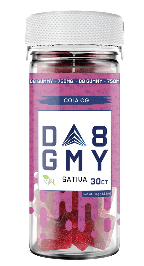 A Gift From Nature Delta 8 Sativa Gummy: Cola OG