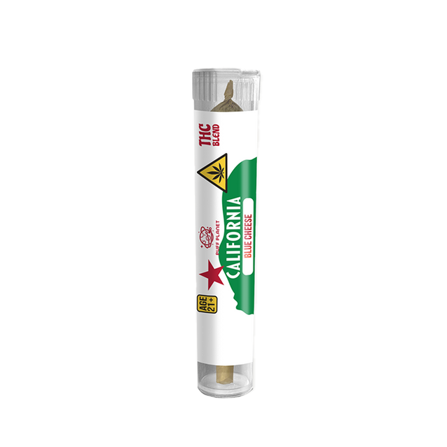 Puff Planet 1x1.5G THC Blend Preroll: California Blue Cheese (Indica)