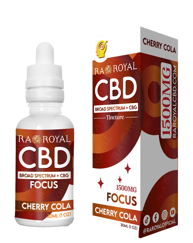 CBD Blend 1500MG Tincture: Cherry Cola (Focus)