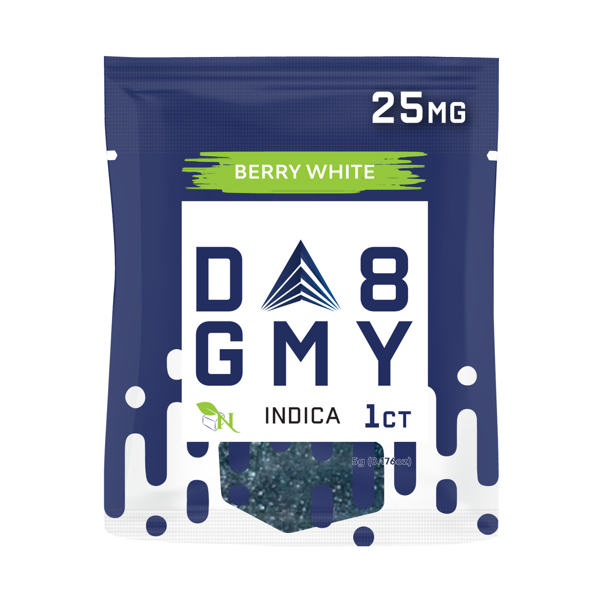 A Gift From Nature Delta 8 Indica 50CT Single Gummies: Berry White