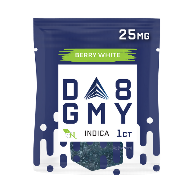 A Gift From Nature Delta 8 Indica 50CT Single Gummies: Berry White