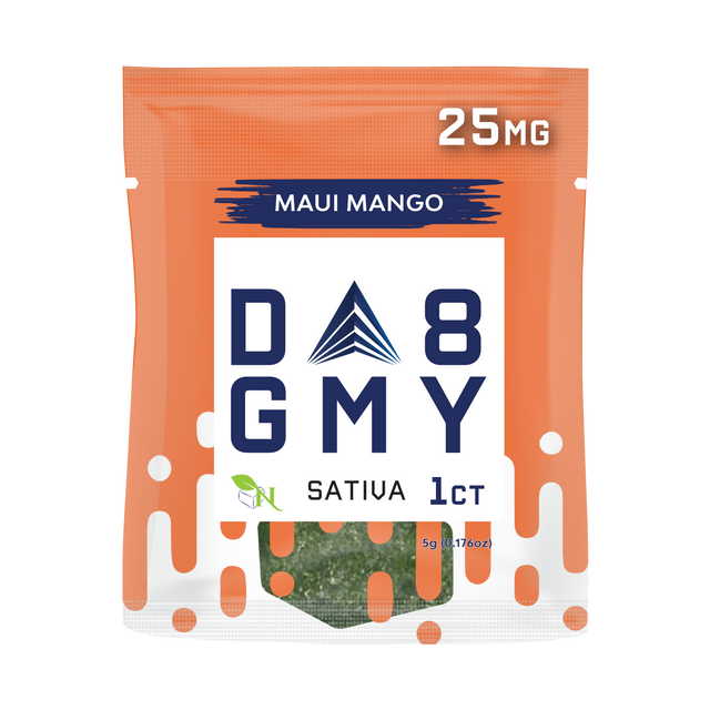 A Gift From Nature Delta 8 Sativa 50CT Single Gummies: Maui Mango