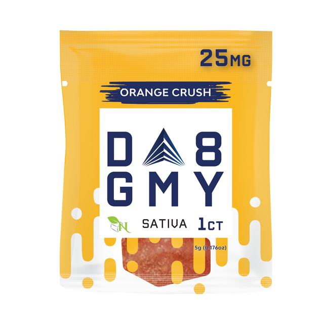 A Gift From Nature Delta 8 Sativa 50CT Single Gummies: Orange Crush
