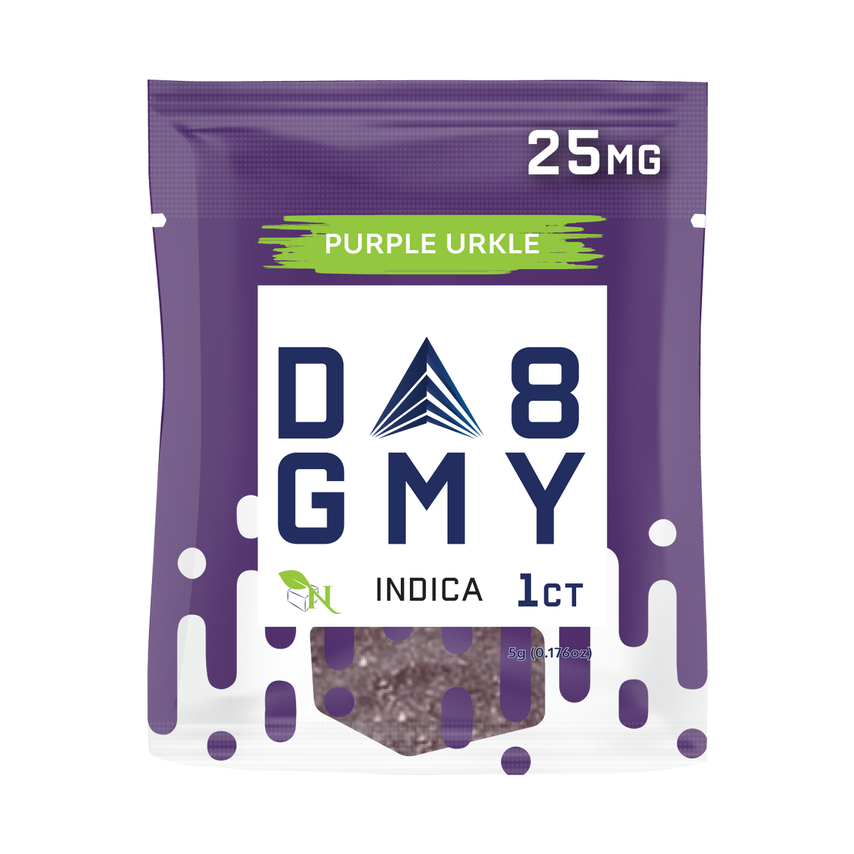 A Gift From Nature Delta 8 Indica 50CT Single Gummies: Purple Urkle