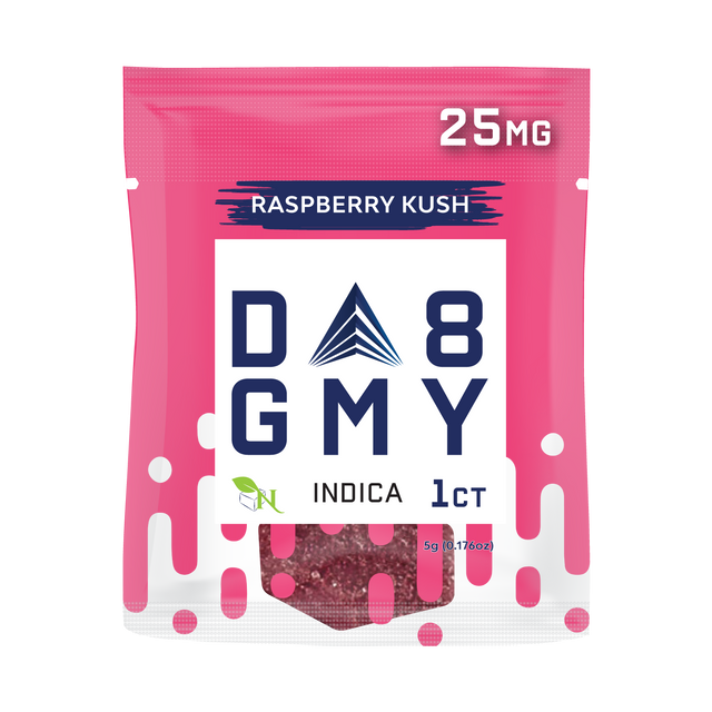 A Gift From Nature Delta 8 Indica 50CT Single Gummies: Raspberry Kush