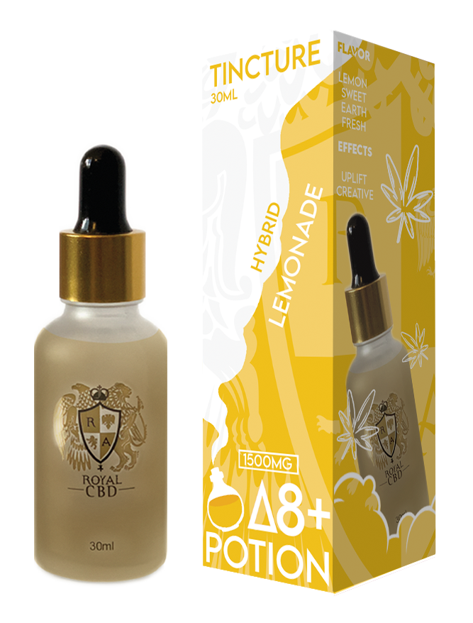 RA Royal 1500MG D8+ Tincture: Lemonade (Hybrid)