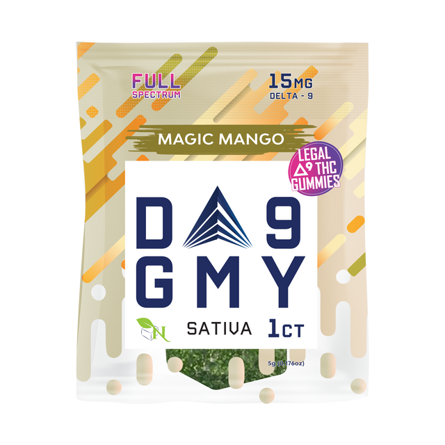 A Gift From Nature Delta-9 Single Sativa Gummy 50CT Box: Magic Mango
