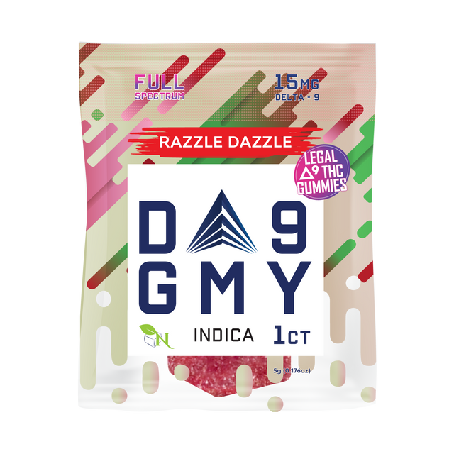 A Gift From Nature Delta-9 Single Indica Gummy 50CT Box: Razzle Dazzle