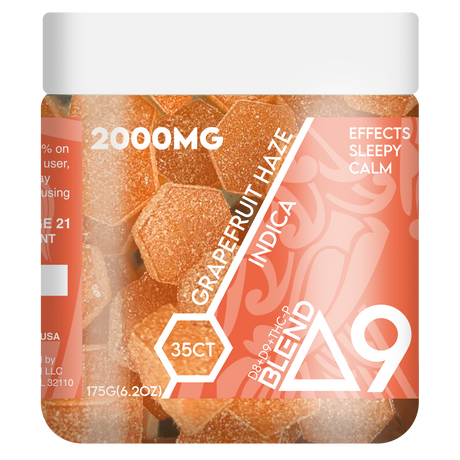 RA Royal 2000MG 35CT Delta 9 Blend Gummy Jar: Grapefruit Haze (Indica)