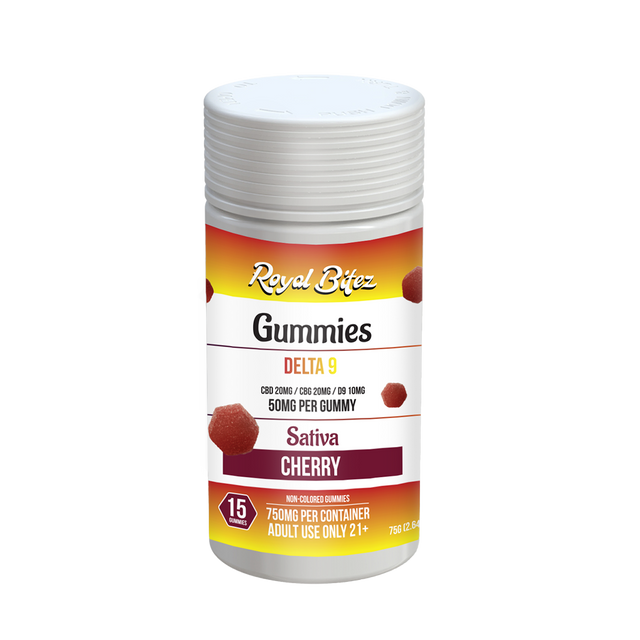 Royal Bitez Delta 9 15CT Gummy: Cherry (Sativa)