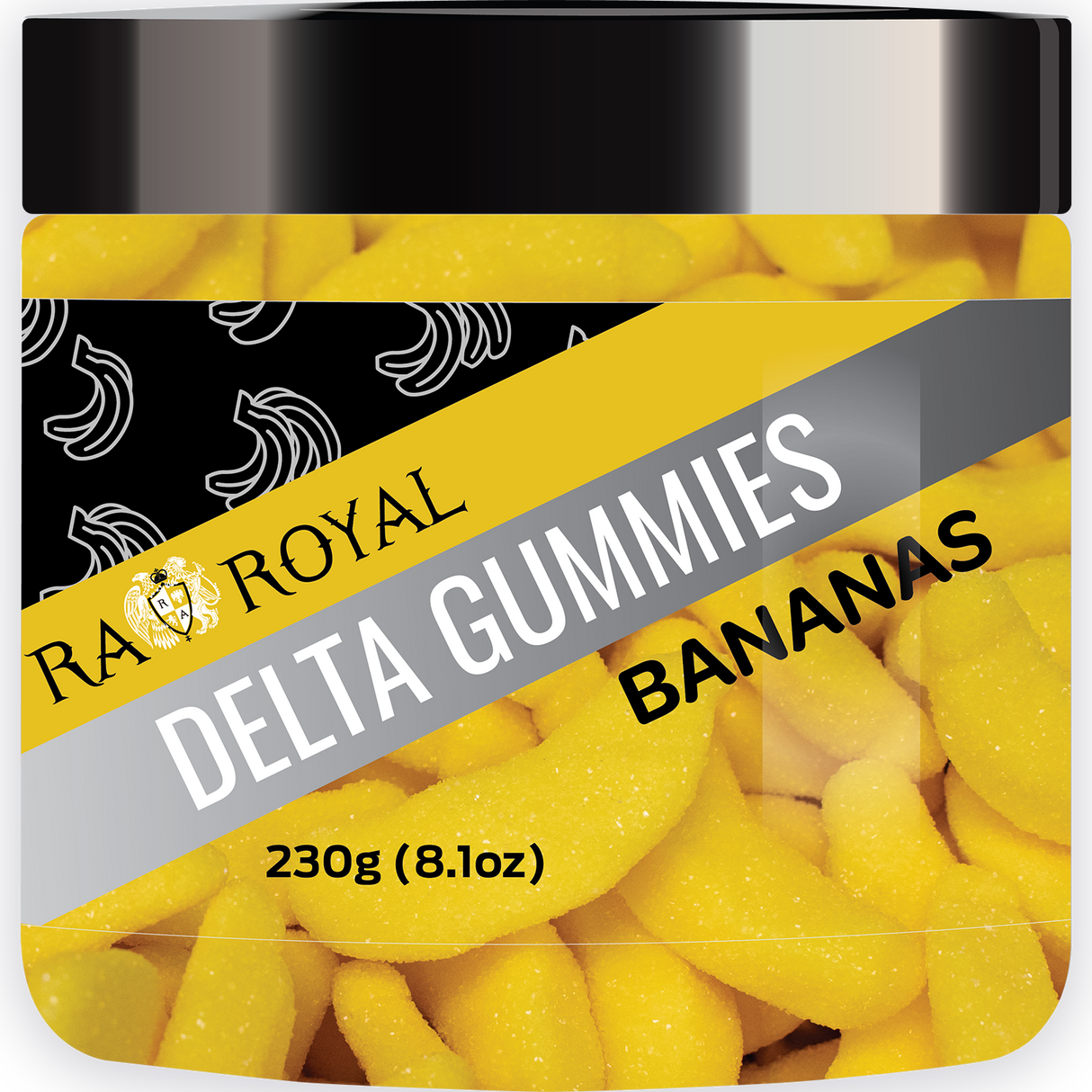 R.A. Royal Gummies: Delta-8 Banana Gummy Jar (1400 MG)