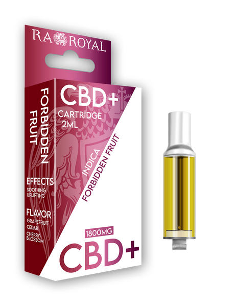 CBD+ Vape Cartridge (2ML): Forbidden Fruit Indica (1800MG)