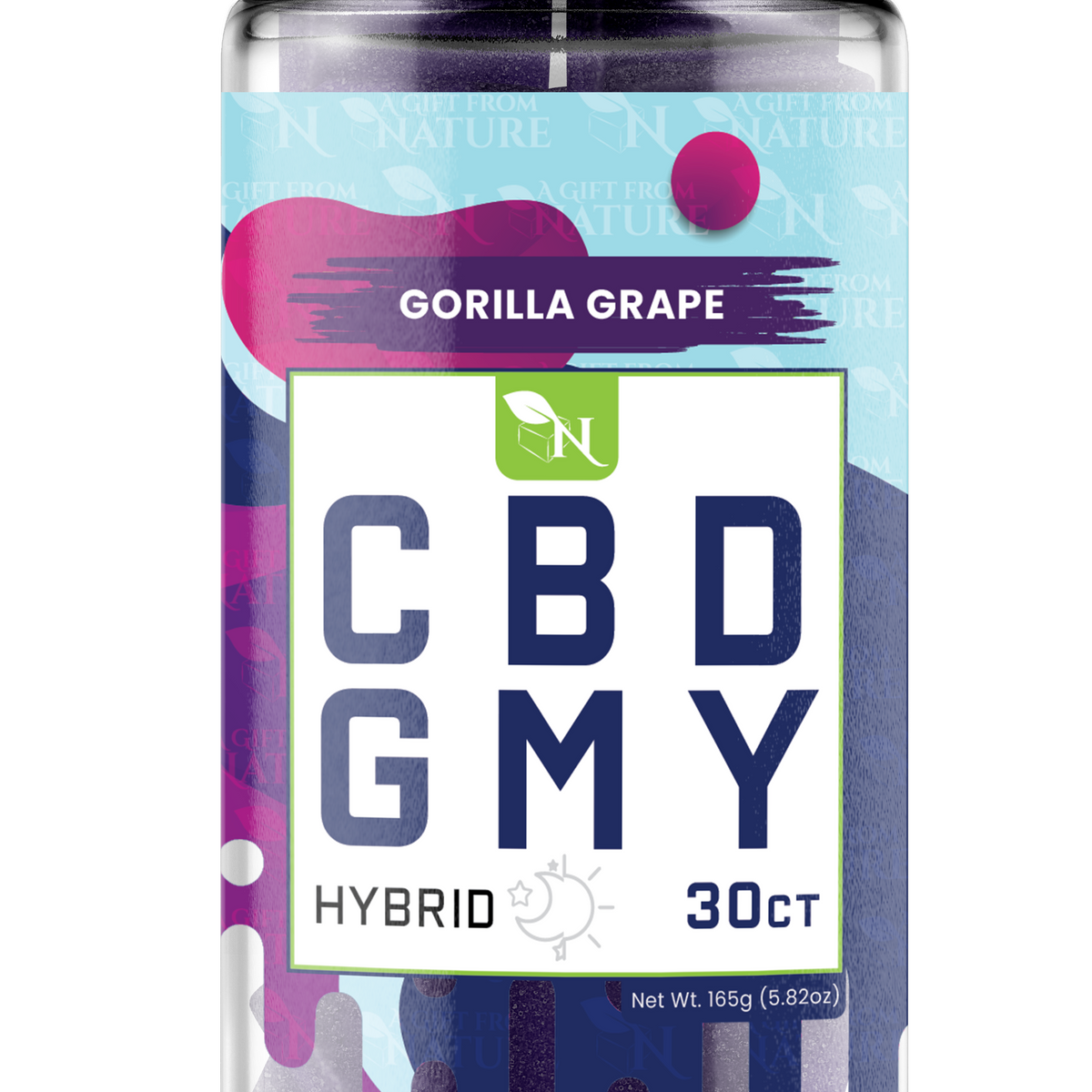 AGFN CBD Gummy Gorilla Grape Hybrid (1500MG) RA Royal