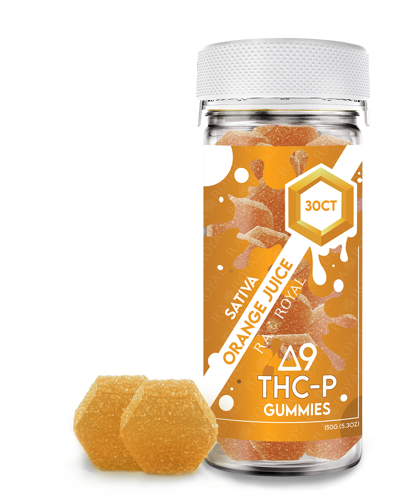 Delta 9 1,050MG 30CT Gummy: Orange Juice (Sativa)