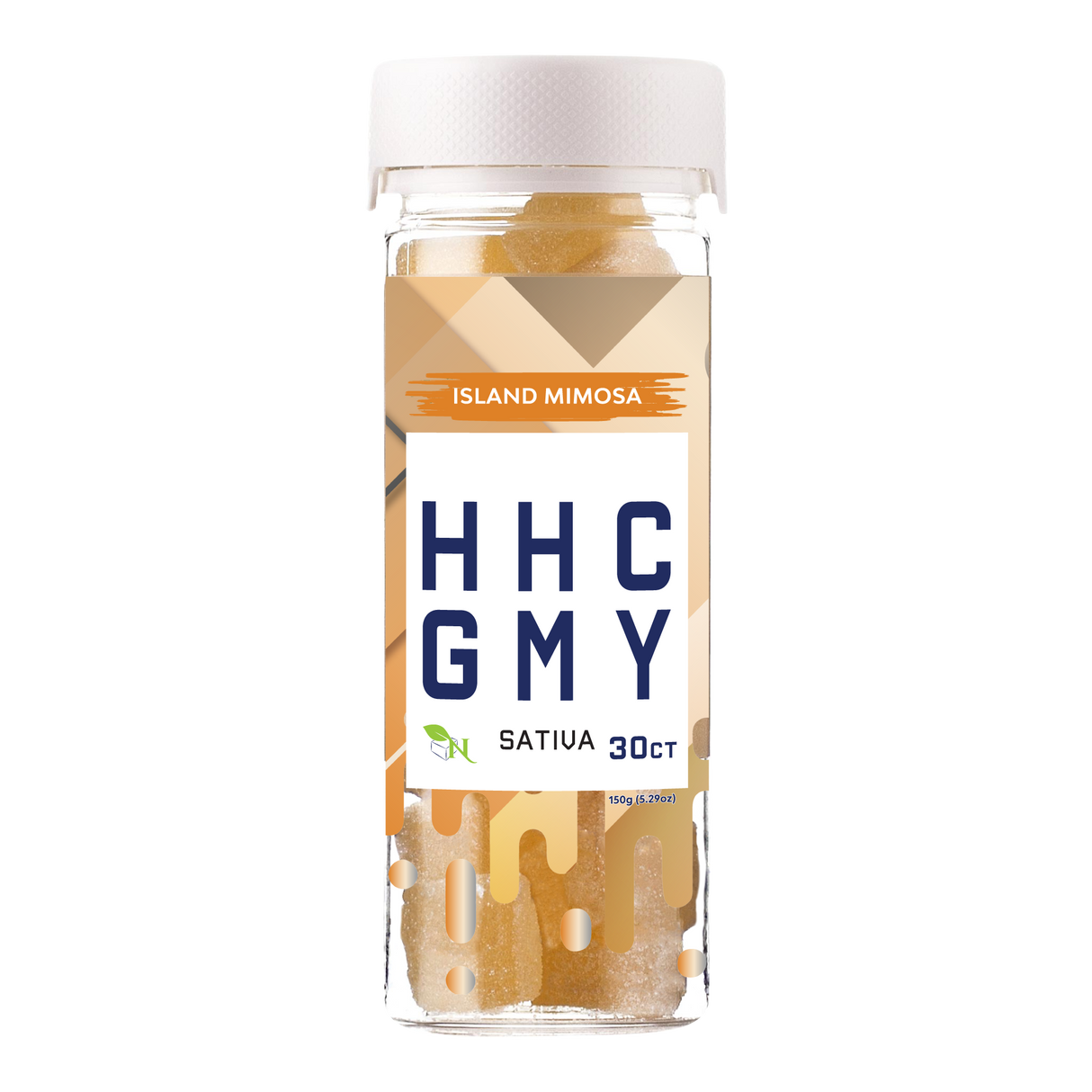 A Gift From Nature HHC Sativa Gummy Jar Island Mimosa