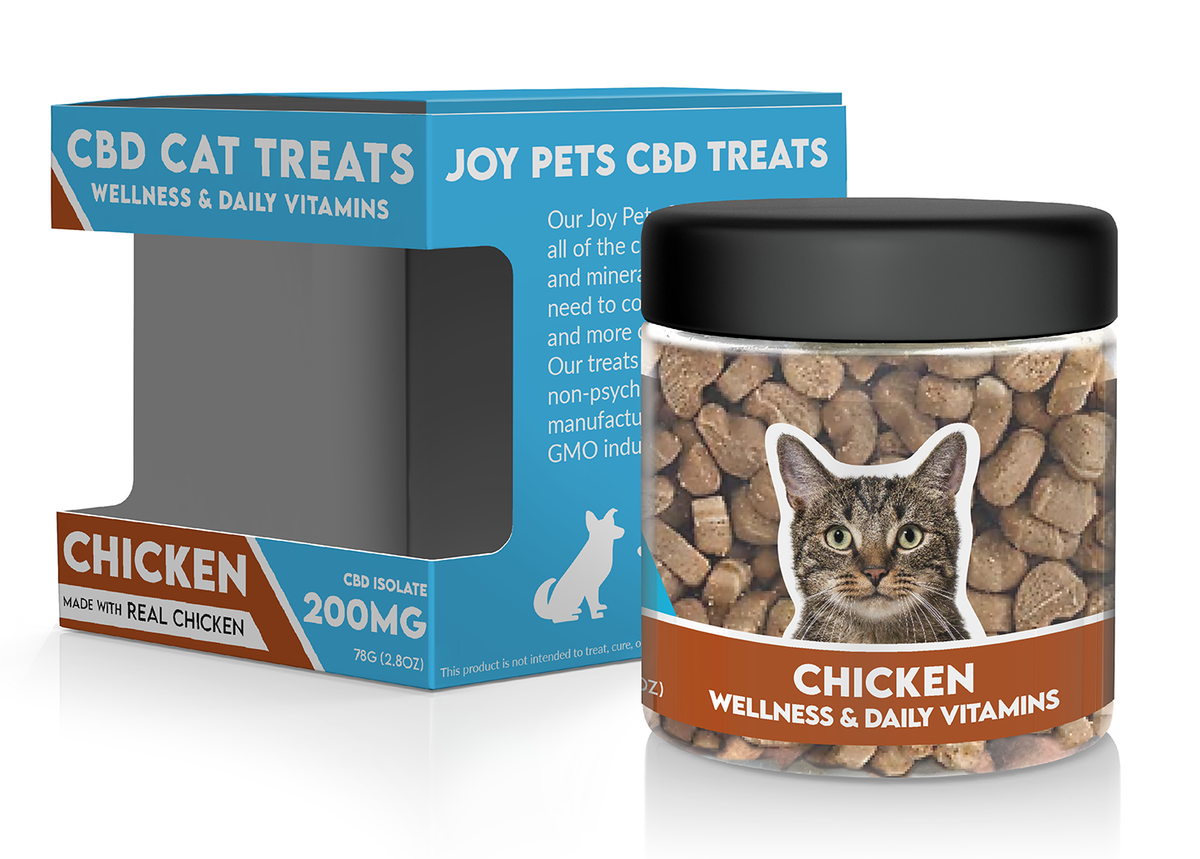 JoyPets CBD Cat Treats: Chicken - CBD Isolate for Wellness & Daily