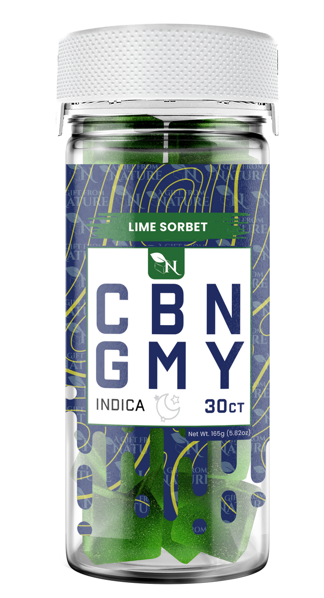 AGFN CBN Gummy: Lime Sorbet Indica (1500MG)
