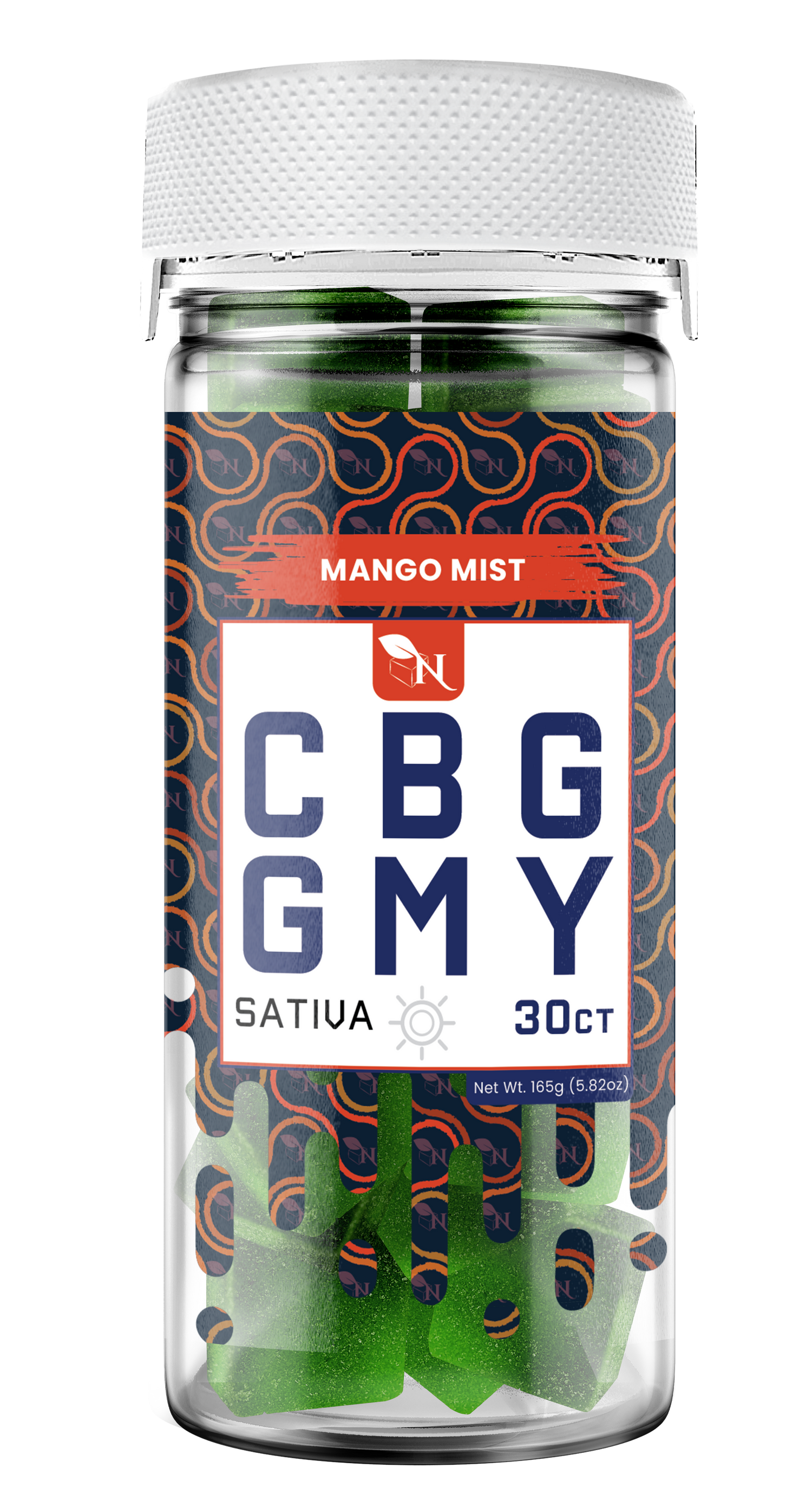 AGFN CBG Gummy: Mango Mist Sativa (1500MG)