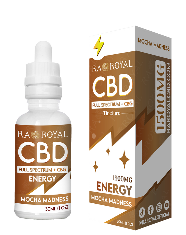 CBD Blend 1500MG Tincture: Mocha Madness (Energy)