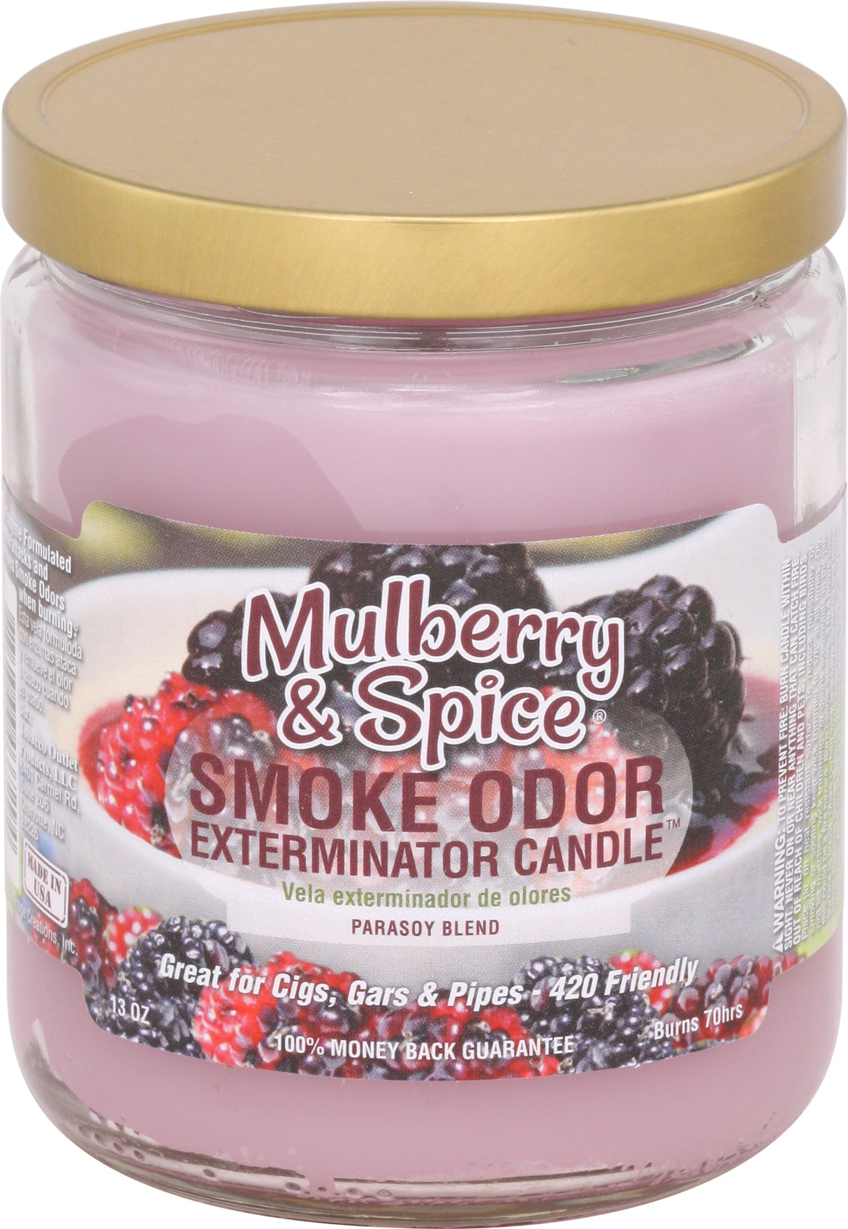 Smoke Odor 13 Oz. Candle: Mulberry & Spice