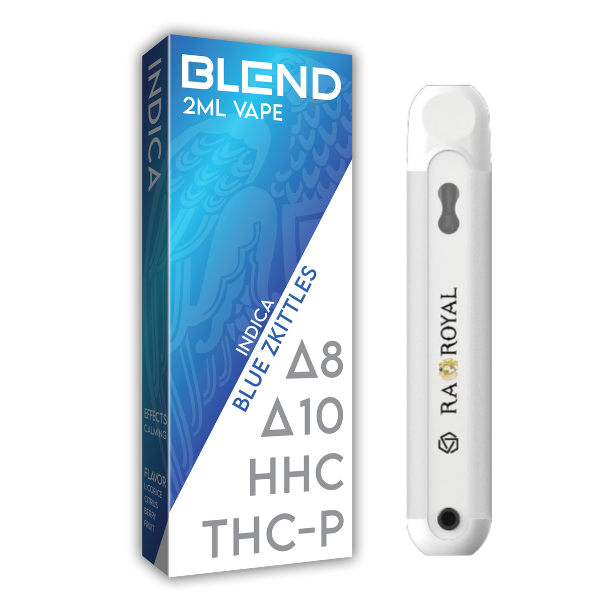 RA Royal Blend Indica Vape: Blue Zkittles (1800MG)