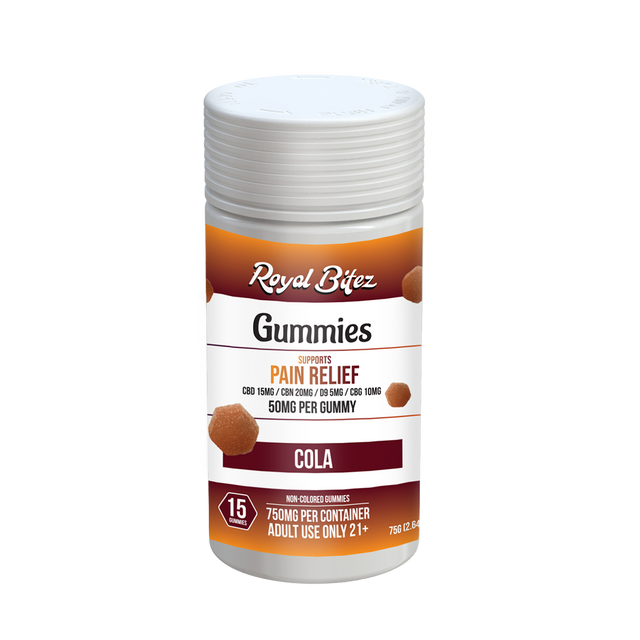 Royal Bitez Pain Relief Support 15CT Gummy: Cola