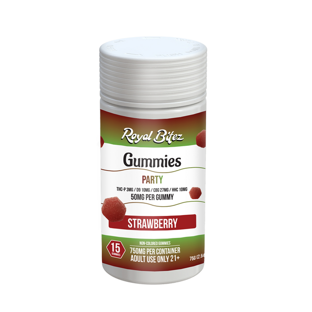 Royal Bitez Party 15CT Gummy: Strawberry
