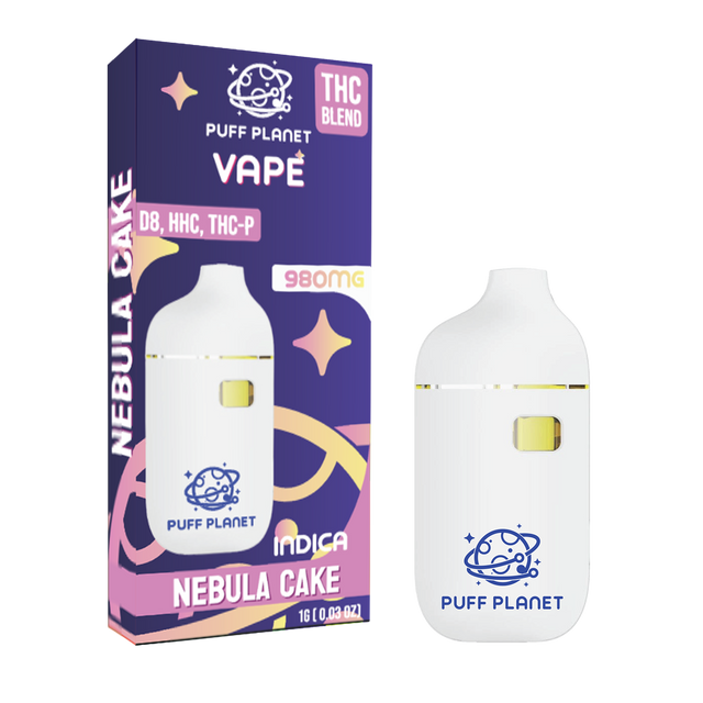 Puff Planet THC Blend 1ML Vape: Nebula Cake (Indica)