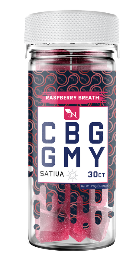AGFN CBG Gummy: Raspberry Breath Sativa (1500MG)