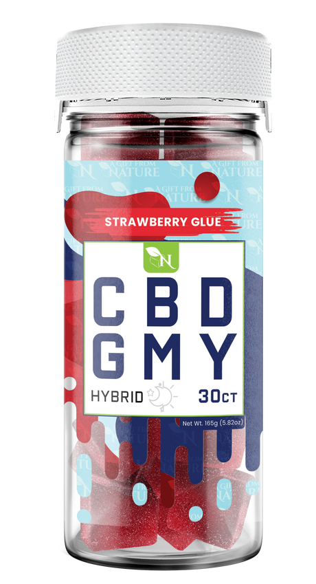 AGFN CBD Gummy: Strawberry Glue Hybrid (1500MG)