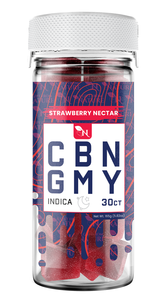 AGFN CBN Gummy: Strawberry Nectar Indica (1500MG)