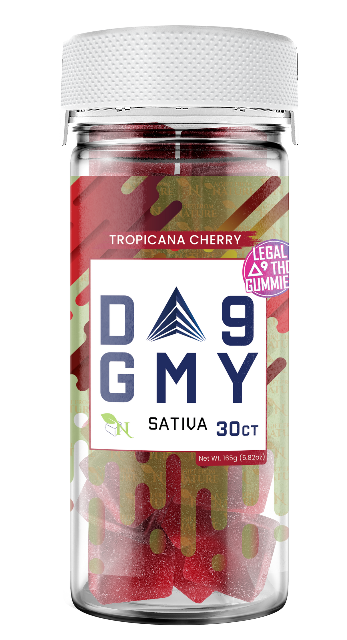 A Gift From Nature Delta 9 Sativa Gummy: Tropicana Cherry