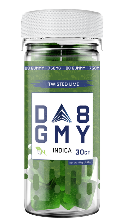 A Gift From Nature Delta 8 Indica Gummy: Twisted Lime