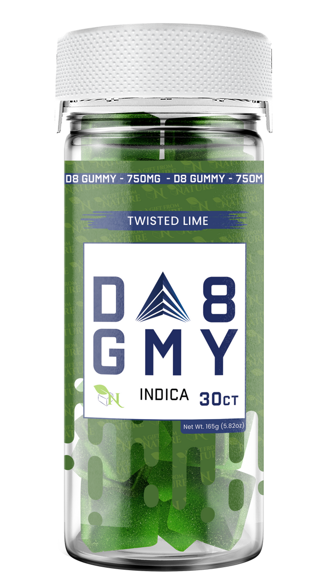 A Gift From Nature Delta 8 Indica Gummy: Twisted Lime