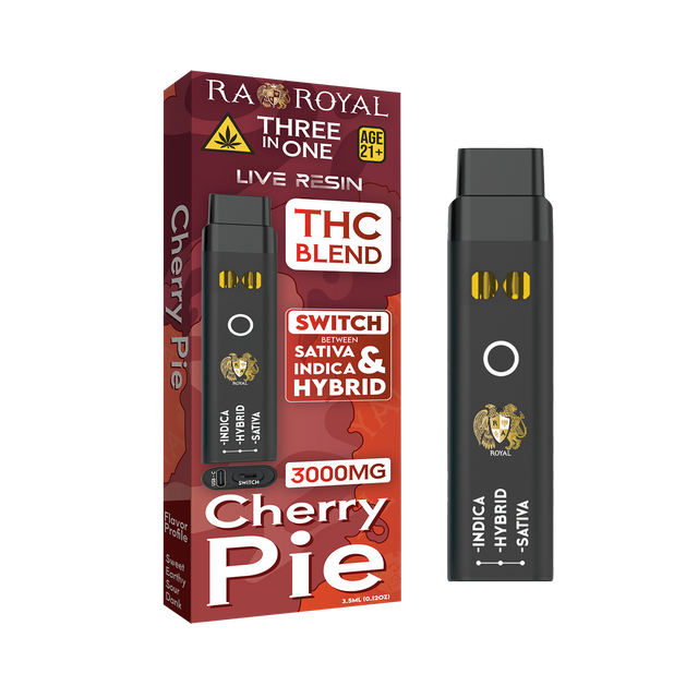 THC Blend Three-In-One Disposable Vape: Cherry Pie (3000MG)